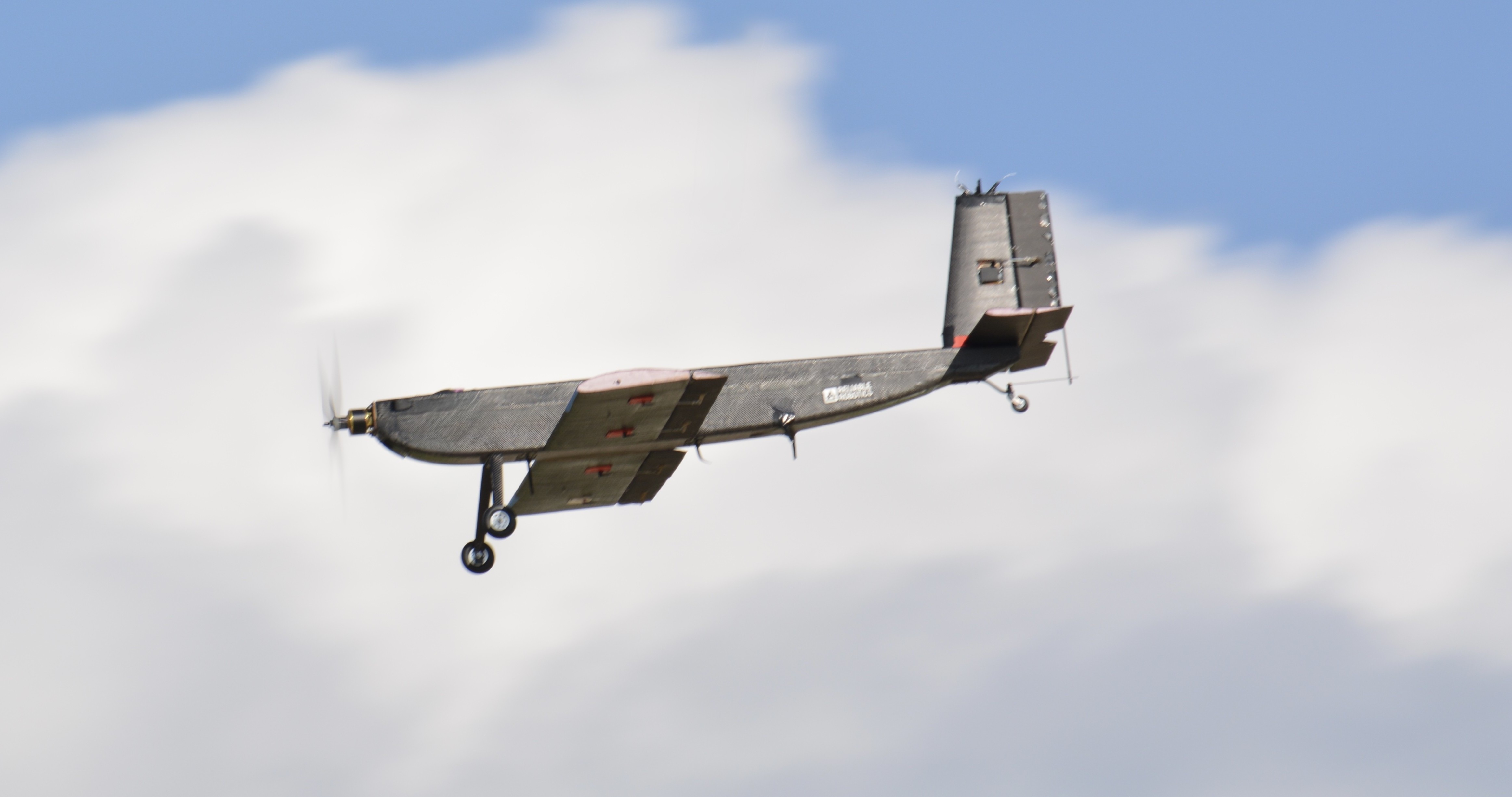 DBF RC plane during manufacturing